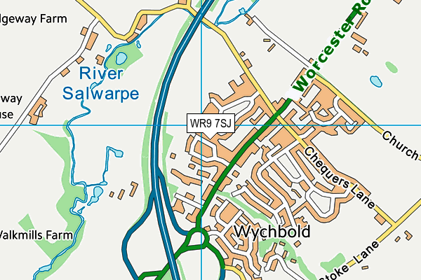 WR9 7SJ map - OS VectorMap District (Ordnance Survey) WR9 7SJ map - OS VectorMap District (Ordnance Survey)