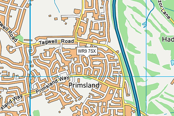 WR9 7SX map - OS VectorMap District (Ordnance Survey)