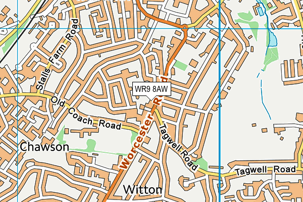 WR9 8AW map - OS VectorMap District (Ordnance Survey) WR9 8AW map - OS VectorMap District (Ordnance Survey)
