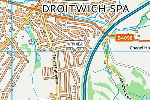 WR9 8EA map - OS VectorMap District (Ordnance Survey) WR9 8EA map - OS VectorMap District (Ordnance Survey)