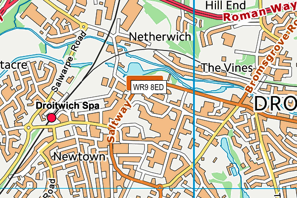WR9 8ED map - OS VectorMap District (Ordnance Survey) WR9 8ED map - OS VectorMap District (Ordnance Survey)