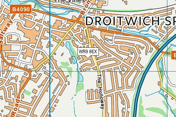 WR9 8EX map - OS VectorMap District (Ordnance Survey)