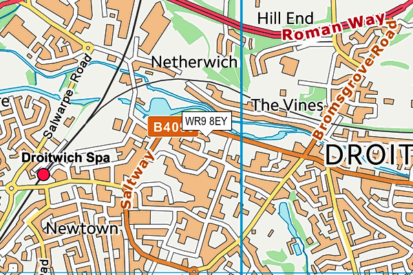 WR9 8EY map - OS VectorMap District (Ordnance Survey) WR9 8EY map - OS VectorMap District (Ordnance Survey)