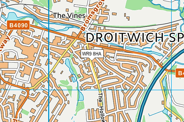 WR9 8HA map - OS VectorMap District (Ordnance Survey) WR9 8HA map - OS VectorMap District (Ordnance Survey)