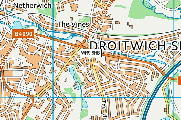 WR9 8HB map - OS VectorMap District (Ordnance Survey)