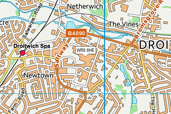 WR9 8HE map - OS VectorMap District (Ordnance Survey) WR9 8HE map - OS VectorMap District (Ordnance Survey)
