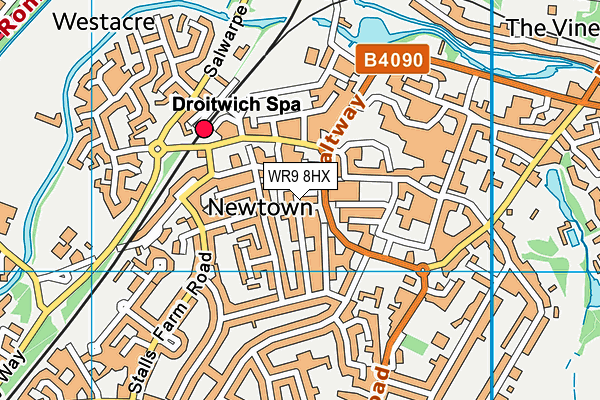 WR9 8HX map - OS VectorMap District (Ordnance Survey) WR9 8HX map - OS VectorMap District (Ordnance Survey)