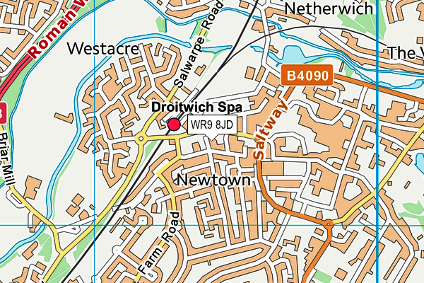 WR9 8JD map - OS VectorMap District (Ordnance Survey) WR9 8JD map - OS VectorMap District (Ordnance Survey)