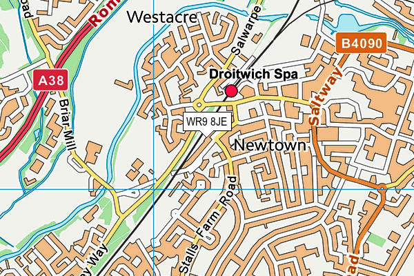 WR9 8JE map - OS VectorMap District (Ordnance Survey) WR9 8JE map - OS VectorMap District (Ordnance Survey)