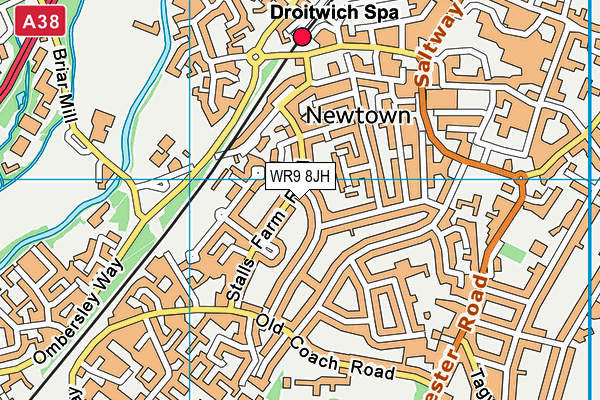 WR9 8JH map - OS VectorMap District (Ordnance Survey) WR9 8JH map - OS VectorMap District (Ordnance Survey)