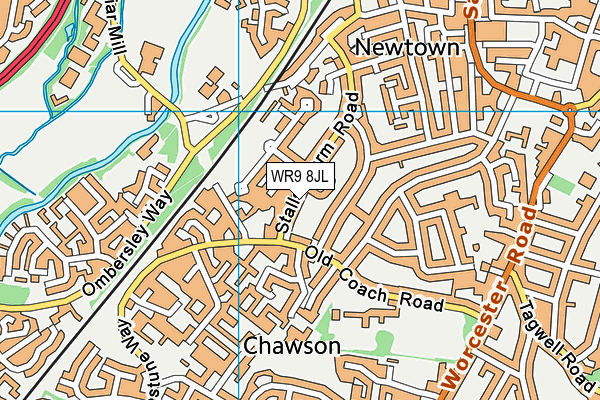 WR9 8JL map - OS VectorMap District (Ordnance Survey) WR9 8JL map - OS VectorMap District (Ordnance Survey)