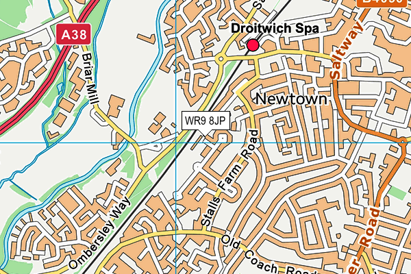 WR9 8JP map - OS VectorMap District (Ordnance Survey)
