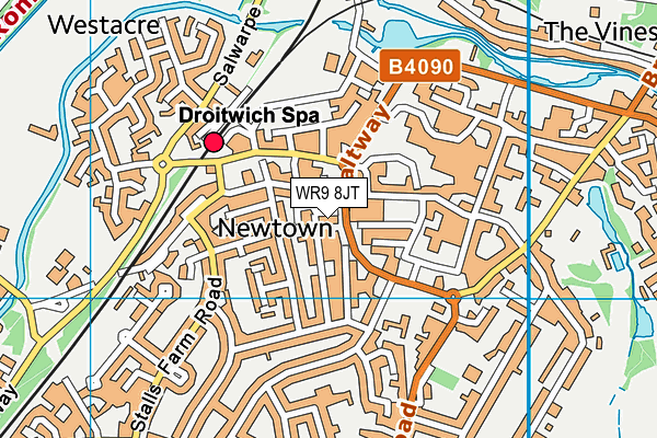 WR9 8JT map - OS VectorMap District (Ordnance Survey)