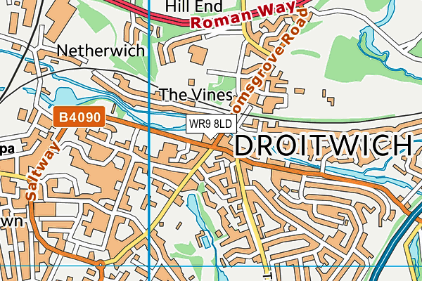 WR9 8LD map - OS VectorMap District (Ordnance Survey) WR9 8LD map - OS VectorMap District (Ordnance Survey)