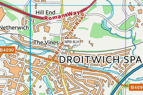 WR9 8LH map - OS VectorMap District (Ordnance Survey) WR9 8LH map - OS VectorMap District (Ordnance Survey)