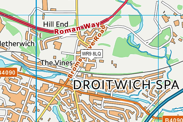 WR9 8LQ map - OS VectorMap District (Ordnance Survey) WR9 8LQ map - OS VectorMap District (Ordnance Survey)
