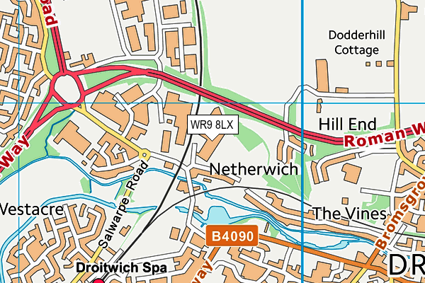 WR9 8LX map - OS VectorMap District (Ordnance Survey) WR9 8LX map - OS VectorMap District (Ordnance Survey)