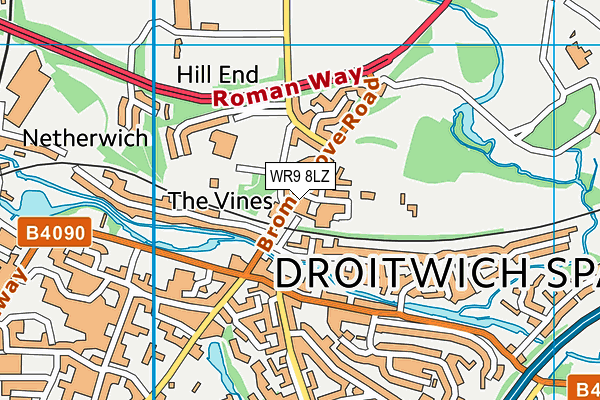 WR9 8LZ map - OS VectorMap District (Ordnance Survey) WR9 8LZ map - OS VectorMap District (Ordnance Survey)