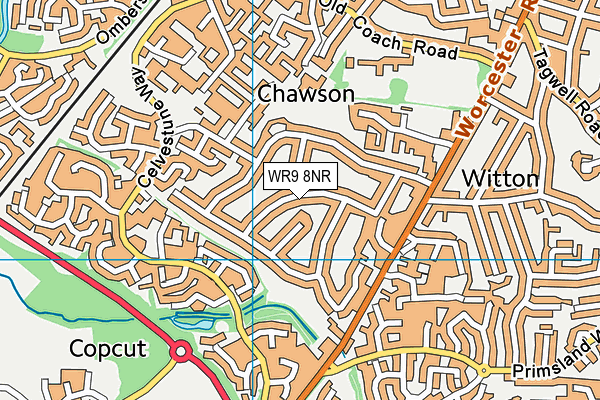 WR9 8NR map - OS VectorMap District (Ordnance Survey)