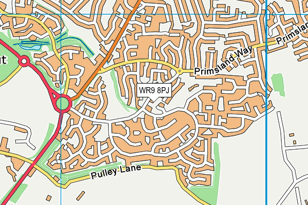 WR9 8PJ map - OS VectorMap District (Ordnance Survey) WR9 8PJ map - OS VectorMap District (Ordnance Survey)