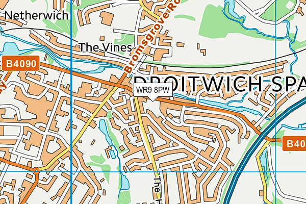 WR9 8PW map - OS VectorMap District (Ordnance Survey) WR9 8PW map - OS VectorMap District (Ordnance Survey)