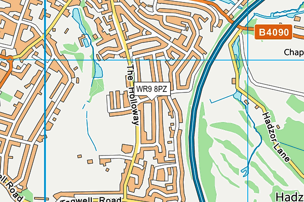 WR9 8PZ map - OS VectorMap District (Ordnance Survey) WR9 8PZ map - OS VectorMap District (Ordnance Survey)