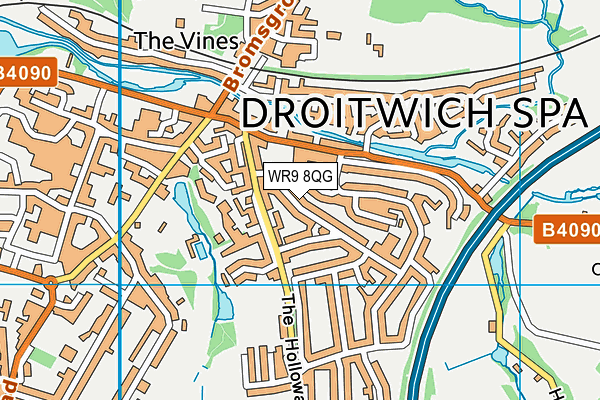 WR9 8QG map - OS VectorMap District (Ordnance Survey) WR9 8QG map - OS VectorMap District (Ordnance Survey)