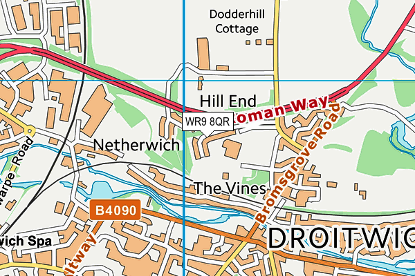 WR9 8QR map - OS VectorMap District (Ordnance Survey)