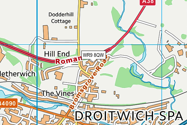WR9 8QW map - OS VectorMap District (Ordnance Survey) WR9 8QW map - OS VectorMap District (Ordnance Survey)