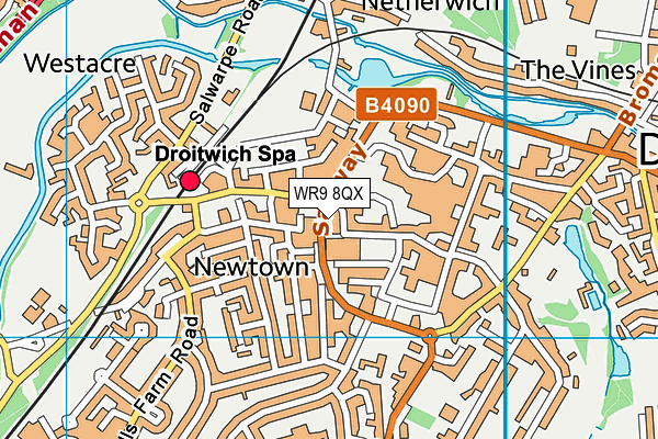 WR9 8QX map - OS VectorMap District (Ordnance Survey) WR9 8QX map - OS VectorMap District (Ordnance Survey)