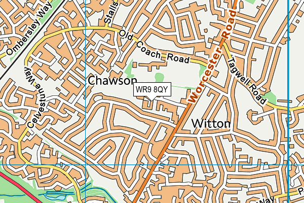 WR9 8QY map - OS VectorMap District (Ordnance Survey)