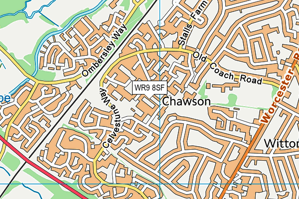 WR9 8SF map - OS VectorMap District (Ordnance Survey)