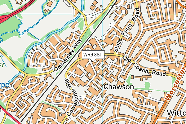 WR9 8ST map - OS VectorMap District (Ordnance Survey)