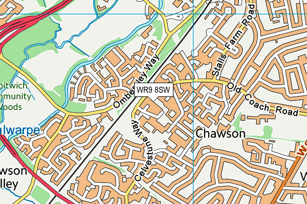 WR9 8SW map - OS VectorMap District (Ordnance Survey)