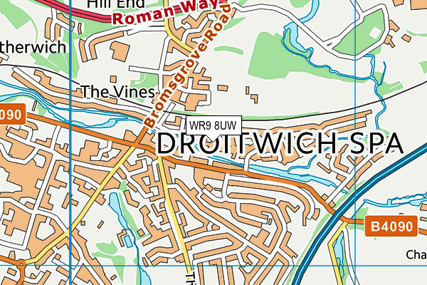 WR9 8UW map - OS VectorMap District (Ordnance Survey) WR9 8UW map - OS VectorMap District (Ordnance Survey)