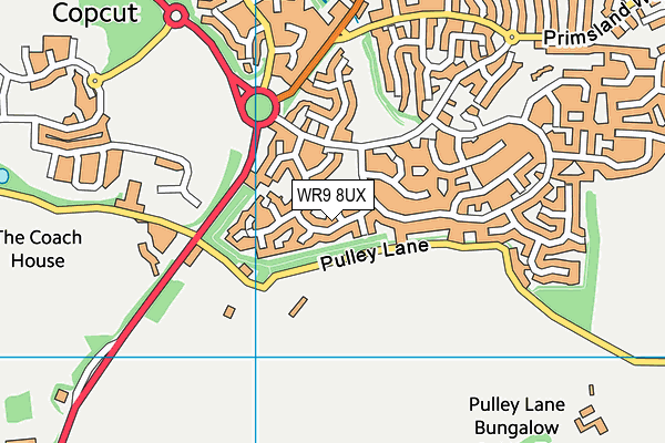 WR9 8UX map - OS VectorMap District (Ordnance Survey)