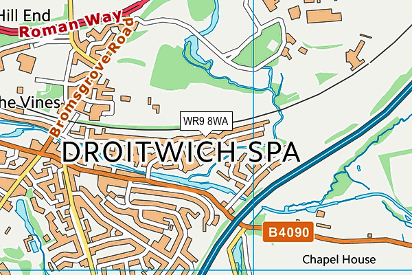 WR9 8WA map - OS VectorMap District (Ordnance Survey)
