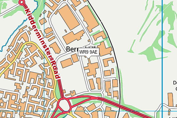 WR9 9AE map - OS VectorMap District (Ordnance Survey) WR9 9AE map - OS VectorMap District (Ordnance Survey)