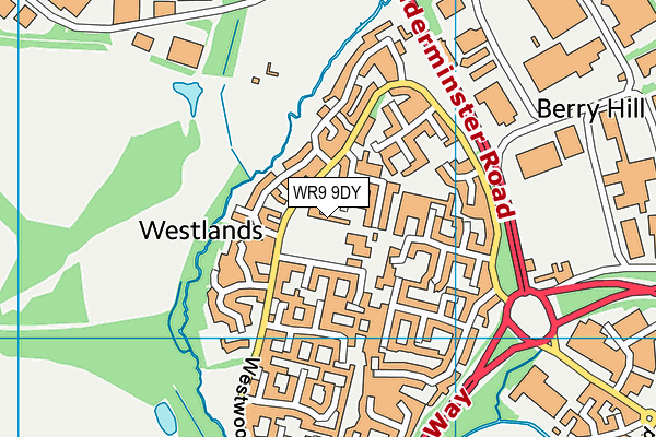 WR9 9DY map - OS VectorMap District (Ordnance Survey) WR9 9DY map - OS VectorMap District (Ordnance Survey)