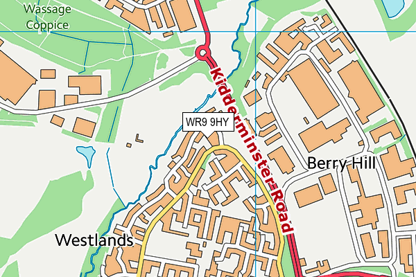 WR9 9HY map - OS VectorMap District (Ordnance Survey) WR9 9HY map - OS VectorMap District (Ordnance Survey)