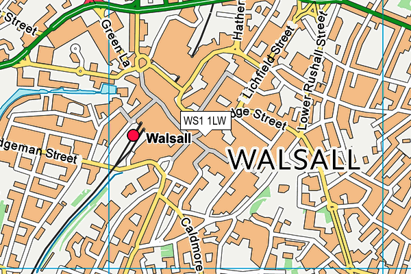 WS1 1LW map - OS VectorMap District (Ordnance Survey) WS1 1LW map - OS VectorMap District (Ordnance Survey)