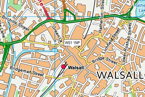 WS1 1NP map - OS VectorMap District (Ordnance Survey) WS1 1NP map - OS VectorMap District (Ordnance Survey)