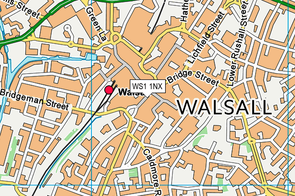 WS1 1NX map - OS VectorMap District (Ordnance Survey) WS1 1NX map - OS VectorMap District (Ordnance Survey)
