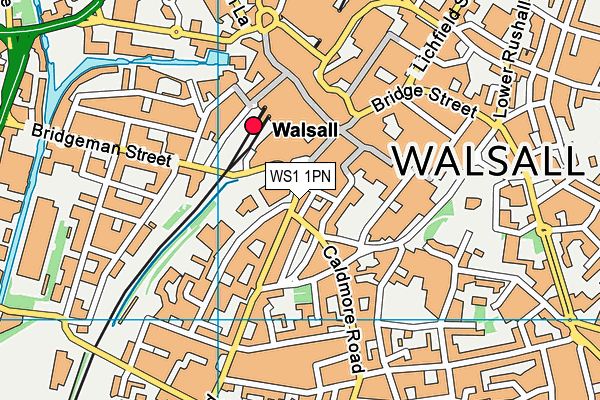 WS1 1PN map - OS VectorMap District (Ordnance Survey) WS1 1PN map - OS VectorMap District (Ordnance Survey)