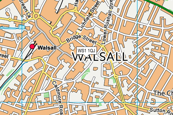 WS1 1QJ map - OS VectorMap District (Ordnance Survey) WS1 1QJ map - OS VectorMap District (Ordnance Survey)