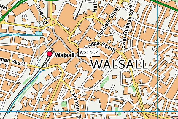 WS1 1QZ map - OS VectorMap District (Ordnance Survey) WS1 1QZ map - OS VectorMap District (Ordnance Survey)