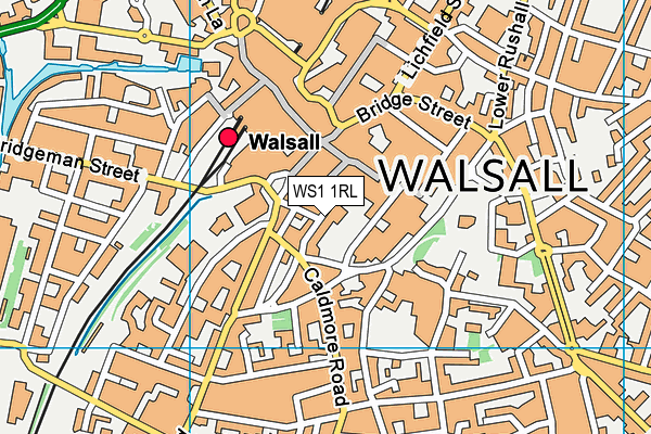 WS1 1RL map - OS VectorMap District (Ordnance Survey) WS1 1RL map - OS VectorMap District (Ordnance Survey)