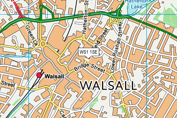 WS1 1SE map - OS VectorMap District (Ordnance Survey) WS1 1SE map - OS VectorMap District (Ordnance Survey)
