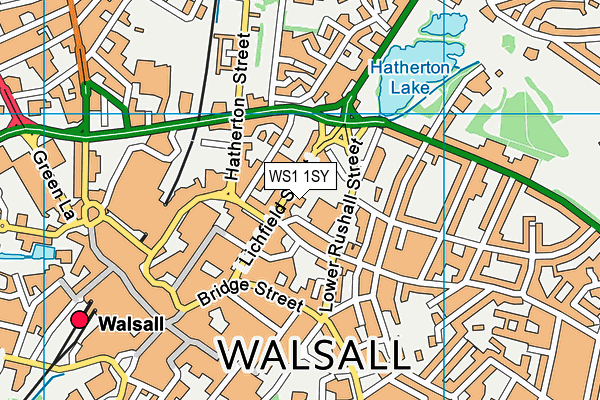 WS1 1SY map - OS VectorMap District (Ordnance Survey) WS1 1SY map - OS VectorMap District (Ordnance Survey)