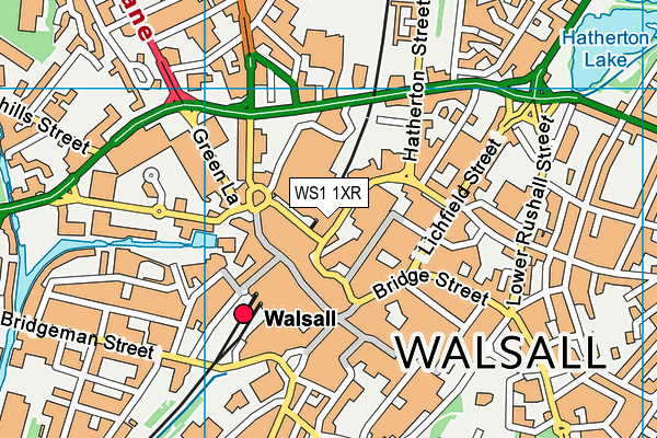 WS1 1XR map - OS VectorMap District (Ordnance Survey) WS1 1XR map - OS VectorMap District (Ordnance Survey)